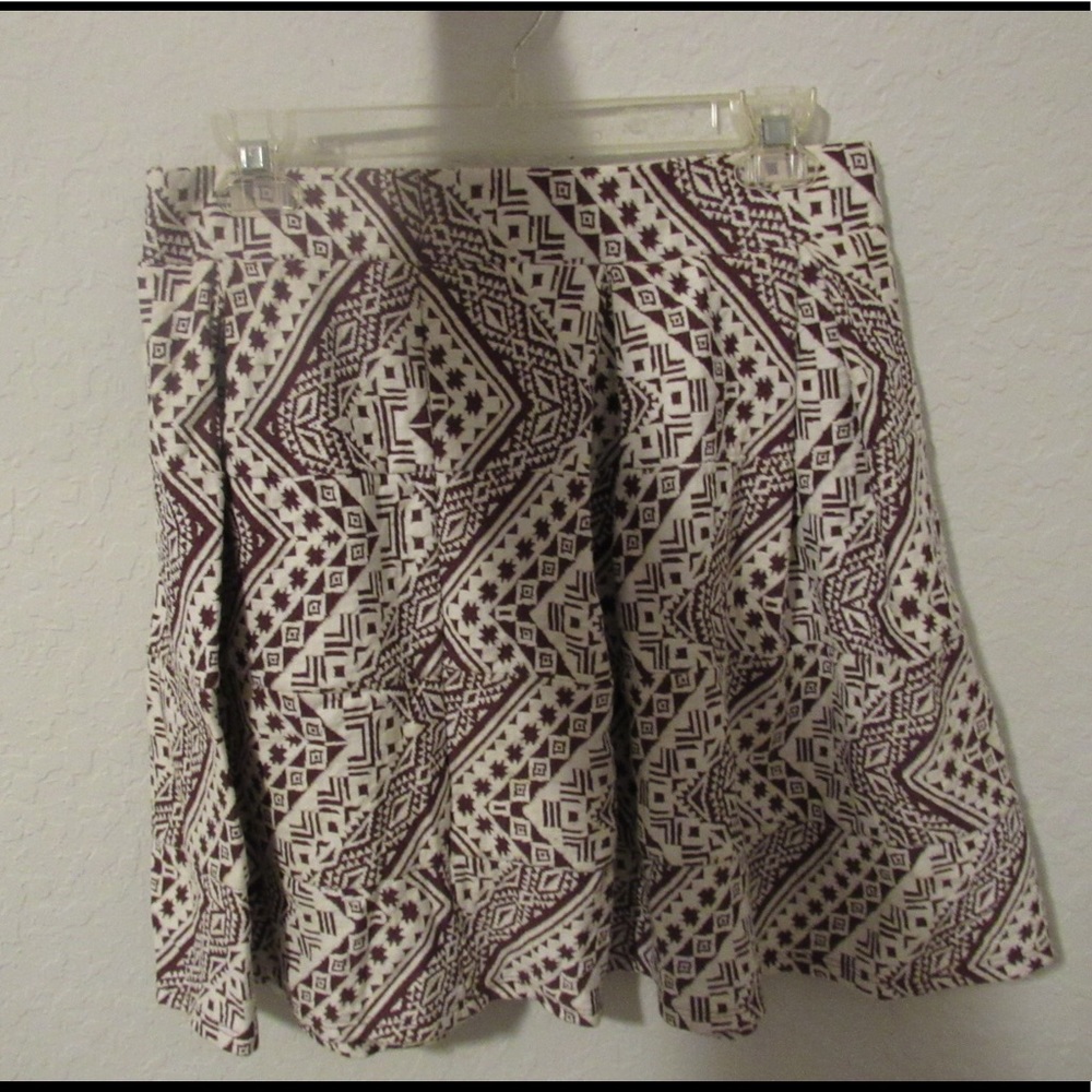 Purple Patterned Skirt
